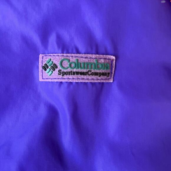 Vintage Columbia Reversible Jacket Men’s XL Purple Red 3M Thinsulate 80s 90s - Picture 8 of 13